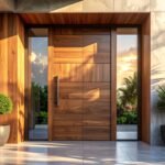 Solid teak door designed for Hyderabad’s tropical climate, built to resist humidity, heat, and seasonal change.