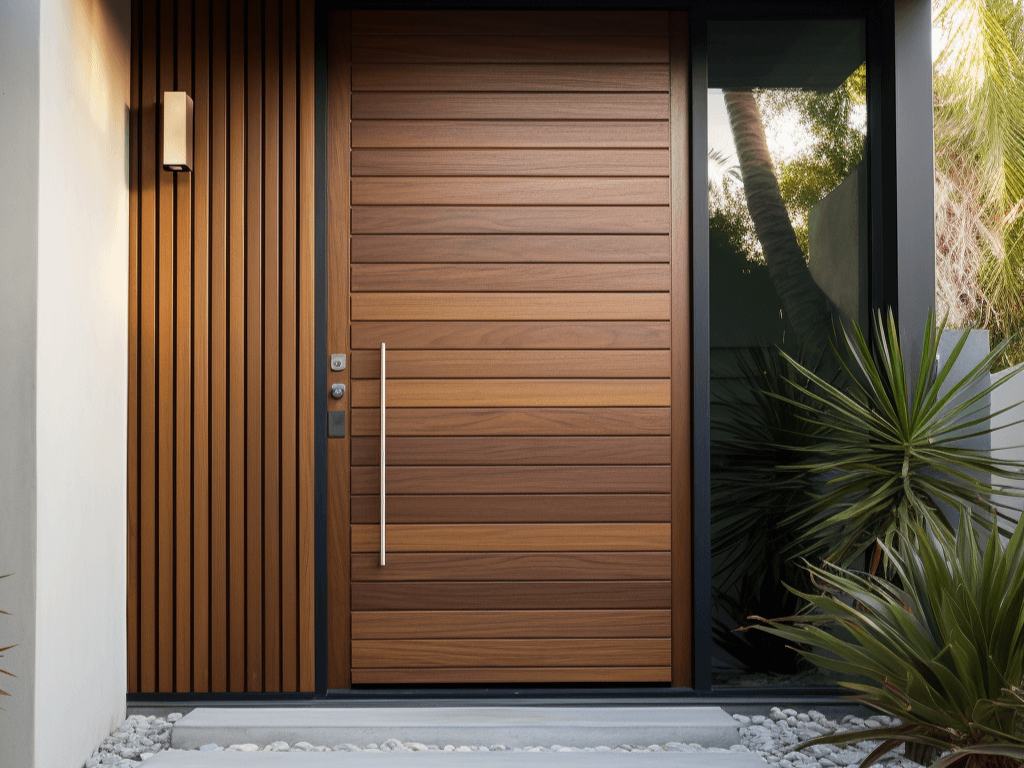 luxury door frame in a Hyderabad villa with precision tools, ensuring perfect fit and alignment.