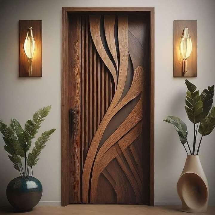 Custom luxury wooden doors crafted by premium door makers in Hyderabad for villas and modern homes
