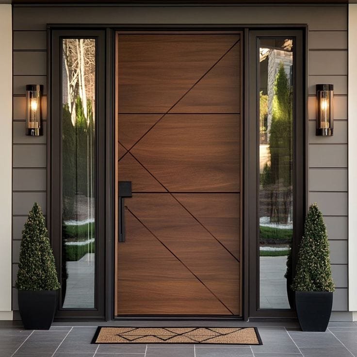 Premium wooden doors for apartments showcasing luxury design and durability