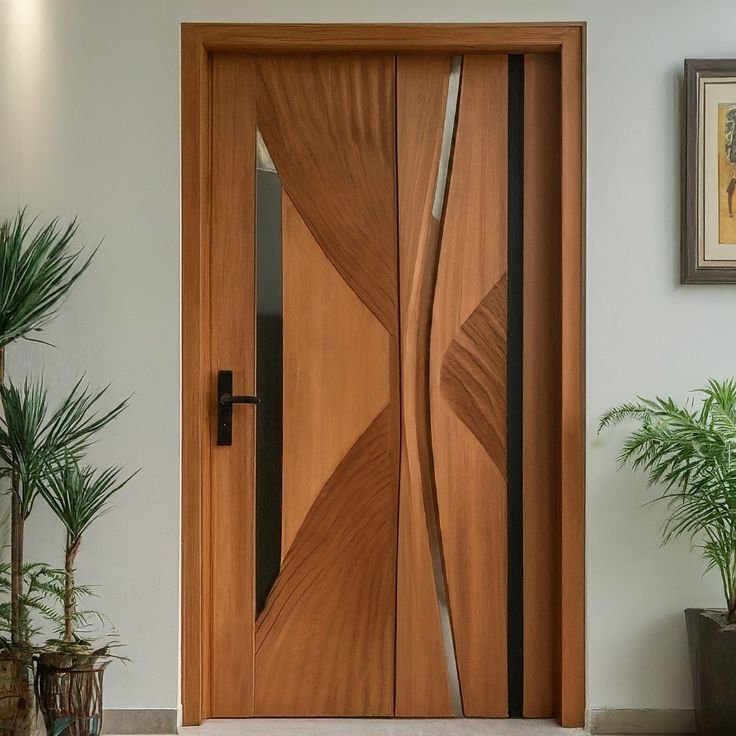 Luxury veneer door design showcasing appearance performance and modern residential use cases