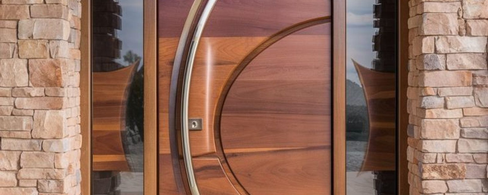 Luxury wooden door design reflecting modern Indian residential architecture and premium craftsmanship